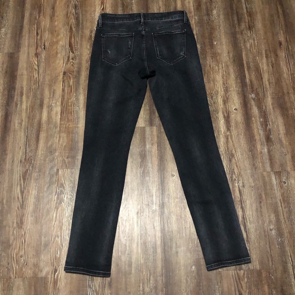 Vince Jeans Women's 28 Black 5 Pocket Mid Rise Skinny Designer Slim Fit Denim - Picture 5 of 6
